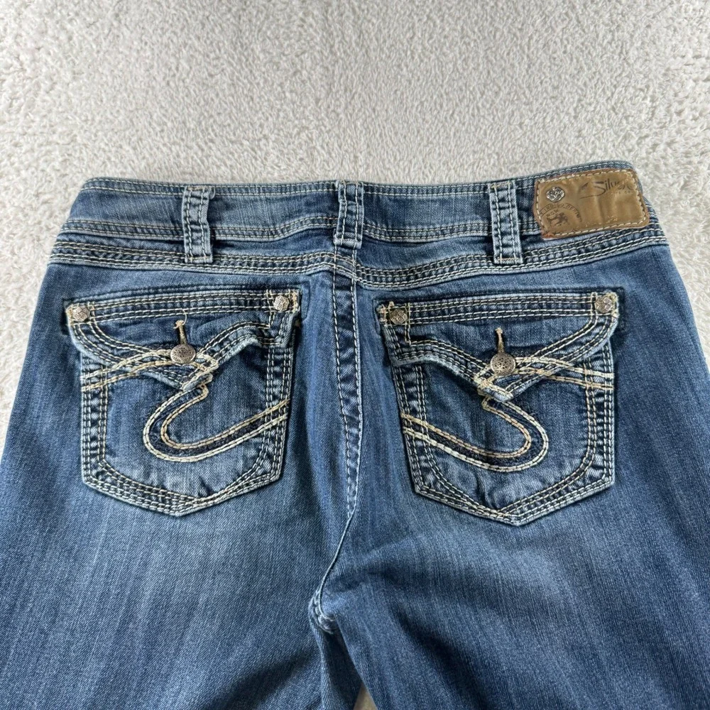 Silver Suki 17" Surplus Bootcut Jeans Women's 31x33 Blue Denim Pants - Picture 2 of 12
